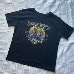 Jurassic World Isla Nublar Black Graphic Oversized T-Shirt